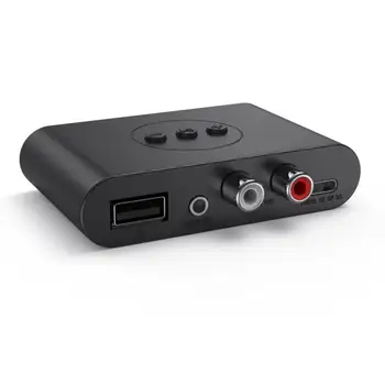 2021 Bluetooth 5,0 Приемник, 3,5 мм Стерео RCA Ляв и Десен Канали Предавател Връзка NFC За Аудиооборудования за Домашно Кино