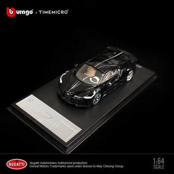 TM 1/64 Bugatti DIVO Моделиране Леене Под Налягане Модел Автомобил Бормашина Black Колекция Играчки