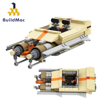 Buildmoc Movie Star WW-25L Въздушен Спидер Където Служители на Превозното Средство Строителни Блокове САМ Landspeeder Детски Играчки Подарък