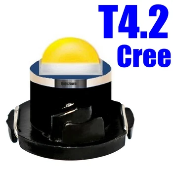 10шт Т4 Т4.2 LED Супер Ярък Висококачествен Led Кола на Борда Лампа на таблото Индикатор за Загряване на арматурното табло, Клиновой Лампа 10X