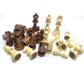 Външнотърговското Нов Продукт 3,5-Инчов Дървена Шахматна Фигура Дървена Шахматна Фигура Единичен Срещата