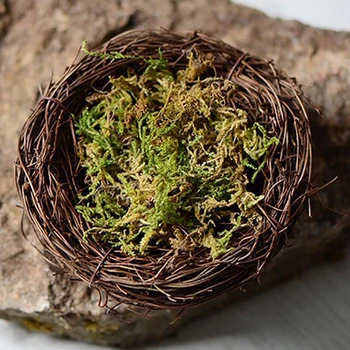 1 Чанта Изкуствена Имитация Запазва Сухота Зелен Мъх Растение Тревата Декор за Приказни Градини Цветен Проект за Изкуство, Занаяти