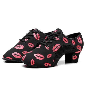 SUN LISA/ Дамски обувки за латино Танци, танго, салса, Модерни Обувки за Балните Танци за Момичета, Женски Маратонки-Oxfords за помещения и на улицата