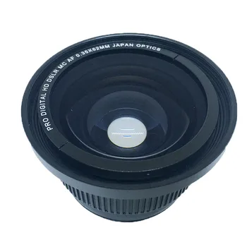 Foleto 52 мм 0.35 x Рибешко око Широкоъгълен обектив за макро 52 мм за Nikon d3000 D90 D7100 D3200 d3100 D5200 18-55 мм Обектив Cmerea Видеокамери