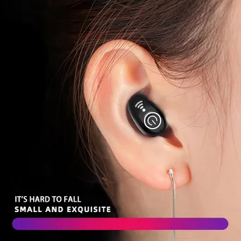 Мини Bluetooth-съвместими слушалки S650 TWS ушите Невидими Слушалки Слушалки Безжични Стерео Слушалки С Микрофон
