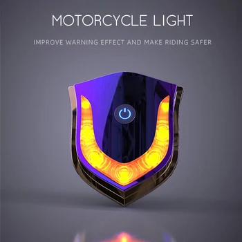 Здрав USB Мотоциклет Фенер За Езда Предупредителен LED Сигурен Лампа Мотоциклет Led Каска на Мотоциклет Led Титан Гори Лампа S