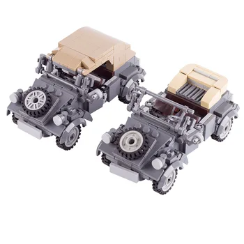 MOC WW2 Военни американски, Германски Камиони Танк градивните елементи на Армейските Фигурки Оръжия, Превозни Средства Аксесоари Модел Тухли Детски Играчки