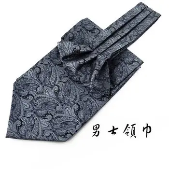 SHENNAIWEI Британски стил ascot вратовръзка високо качество мъжка риза с модел в стил ретро Маточната Шал с цветя модел Пейсли Жаккардовый вратовръзка