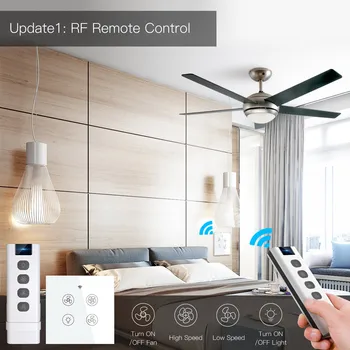 Нов WiFi RF Умен Вентилатор на Тавана 2/3 Начина за Управление на Smart Life/Sasha APP RF Дистанционно Управление на Скоростта Алекса Google Home Съвместимост