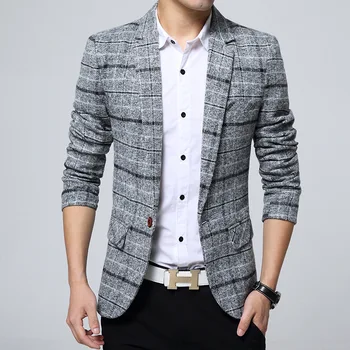 Мъжки ежедневни костюм, сако, корейската версия, оборудвана костюм, Дропшиппинг, топла разпродажба, горно палто, бизнес памучни блейзери с дълги ръкави и копчета