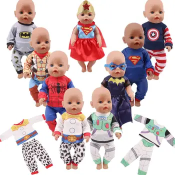 Кукла на Американския Супергерой Облекло В Събирането на Подходящи 18 Инча Американската Кукла 40-43 см Родени Детски Аксесоари За Детски Рожден Ден на Фестивала Подарък