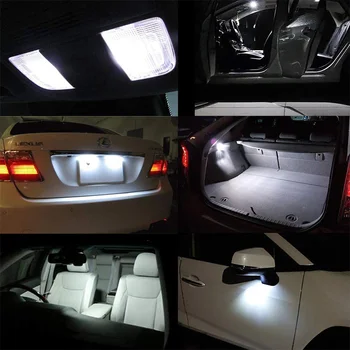 12 бр. Комплект Led Вътрешно Осветление За Hyundai Кона EV 2019 2020 2021 2022 LED Лампи Тавана на Купола Карта За Четене Canbus