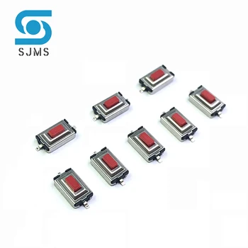 20 бр/лот Осезаемо сензорен микропереключатель 3X6X2,5 Осезаемо бутон превключвател 3*6*2.5 mm SMD 2 Pin Незабавен самоустанавливающийся за MP3 MP4
