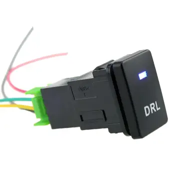 Преминаването на кабели светлата част на фигурата DRL бутони за DC12V