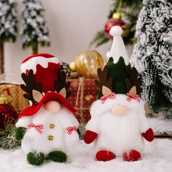 Коледен Гном Безлични Кукла Весела Коледна Украса За Дома Коледно Дърво Украшение Навидад Натальные Подаръци За Нова Година 2023 Доставка