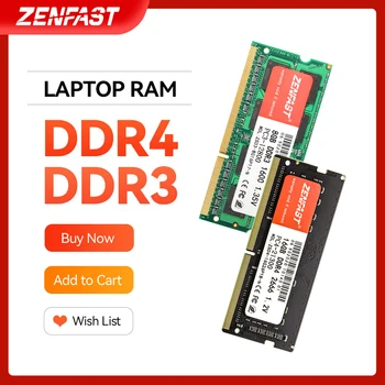 ZENFASTMemoria Оперативна памет DDR3 DDR4 8 GB, 4 GB и 16 GB Тетрадка 1333 1600 2133 2400 Mhz 2666 Mhz sodimm памет Тетрадка Високата Производителност на Лаптоп Памет