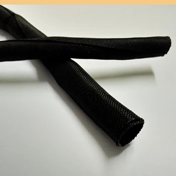 1 метър Разкриваща самозатягивающийся текстилна ръкав, тъкани нейлоном комплект за управление на мрежата, защитно тръби от фибростъкло 5 мм 50 мм.