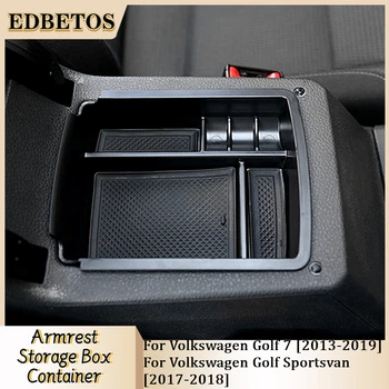 Подлакътник Кутия За Volkswagen Golf 7 Централен Подлакътник Кутия За Съхранение на Контейнер на Притежателя Тава Golf MK7 VII 5G GT I R 2013-2019