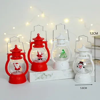 Навидад Весел Коледен Декор за Дома на Дядо Коледа, Снежен човек Фенер Светлина Коледно Дърво Украшение Коледни Подаръци, Нова Година 2023