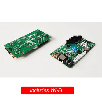Безплатна доставка HD-D16 Асинхронен Пълноцветен Led Контролер с Поддръжка на карта Wi-Fi/U-disk/Ethernet/4G 4 x HUB75E