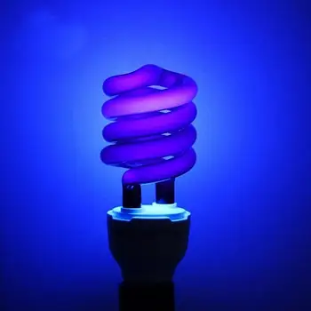 Лампа-капан крушка Спирала Лампи безопасна УЛТРАВИОЛЕТОВА Флуоресценция на светлината електрическа purpurea светла свалящ за Нощна Светлина Градина
