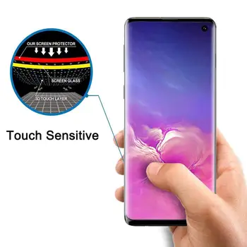 Защитно фолио е с пълно покритие За Samsung galaxy S22 ultra S9 S10 S8 Note 20 8 9 10 S21 PLUS, изработени от закалено стъкло на Предната 10 бр./лот