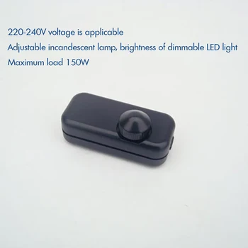 Потенциометър Завъртане на ключа за затъмняване лампи с нажежаема жичка и за контролирано светодиода Макс 150 W Модулатор на светлина Добра съвместимост с потъмняване