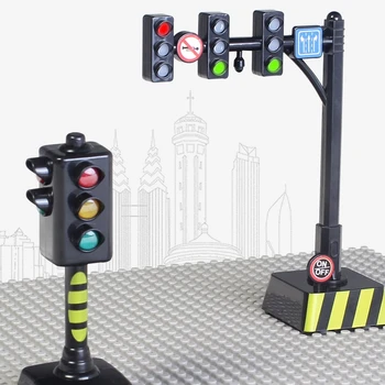 Светофорные Знаци Играчка Забавни Деца Моделиране На Пътя На Светлината Безопасност Производител На Сигнала Пешеходен Преход Модел Играчки Ранното Образование Подаръци